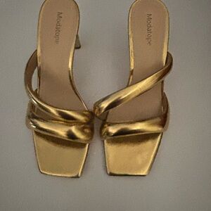 ModaTope Gold Women's Heels